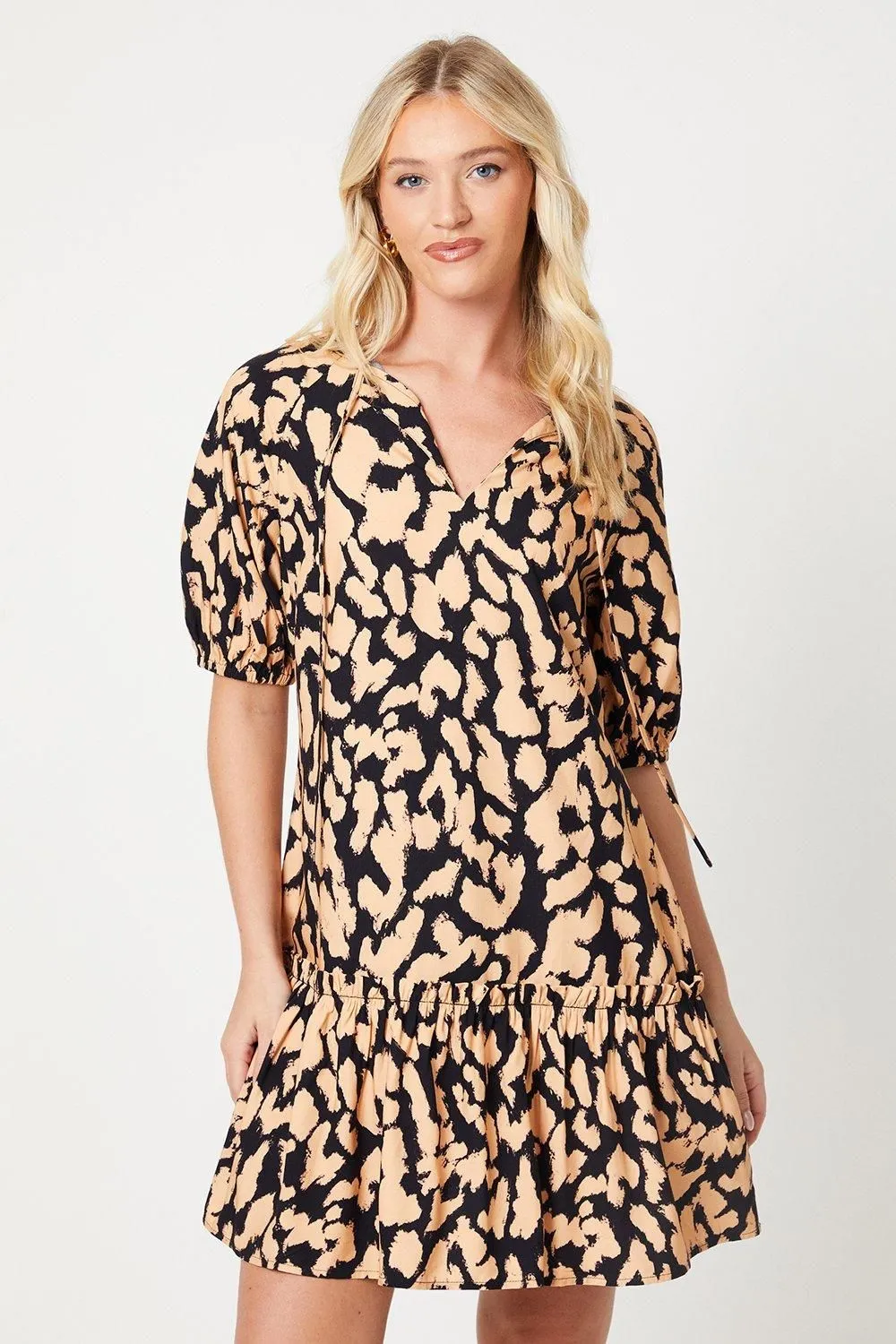 Animal Smock Mini Dress