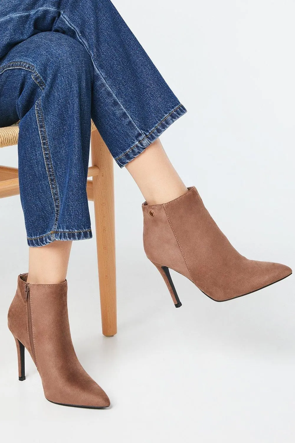 Faith: Miffy Pointed High Heel Stiletto Ankle Boots