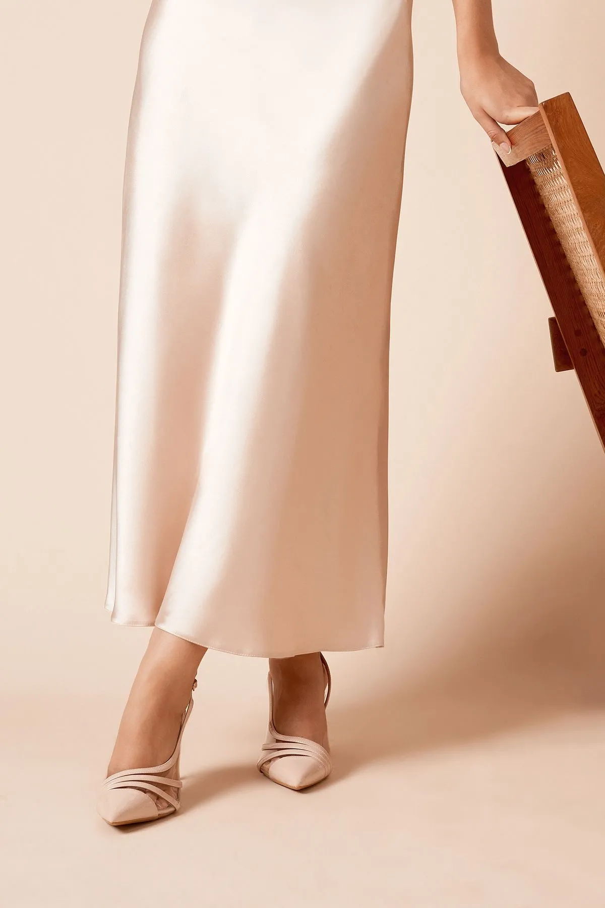 Wide Fit Detroit Slingback Court Shoes