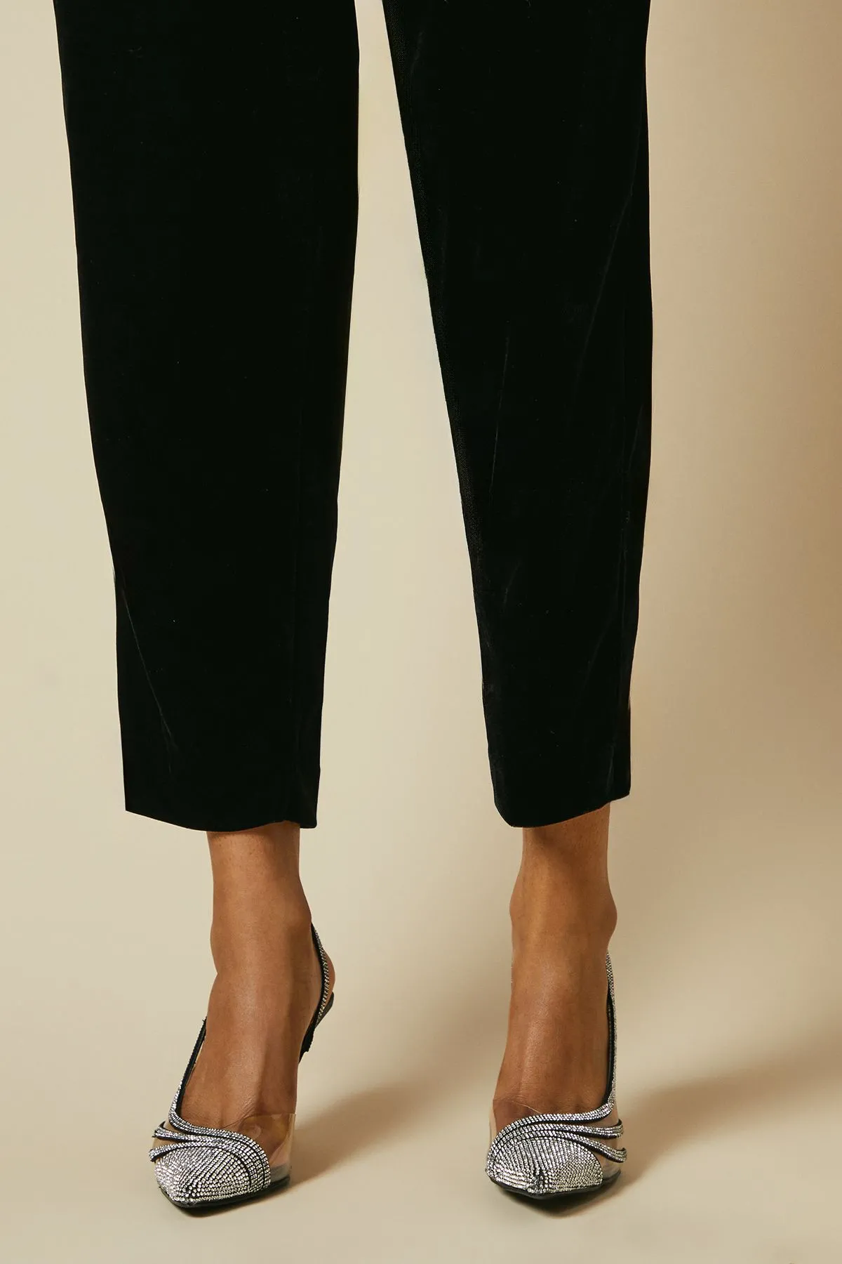 Detroit Embellished Diamante Slingback Court Shoe