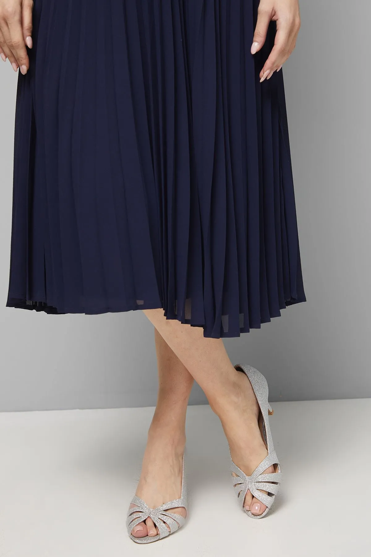 Good For The Sole: Wide Fit Honies Peep Toe Court Shoes