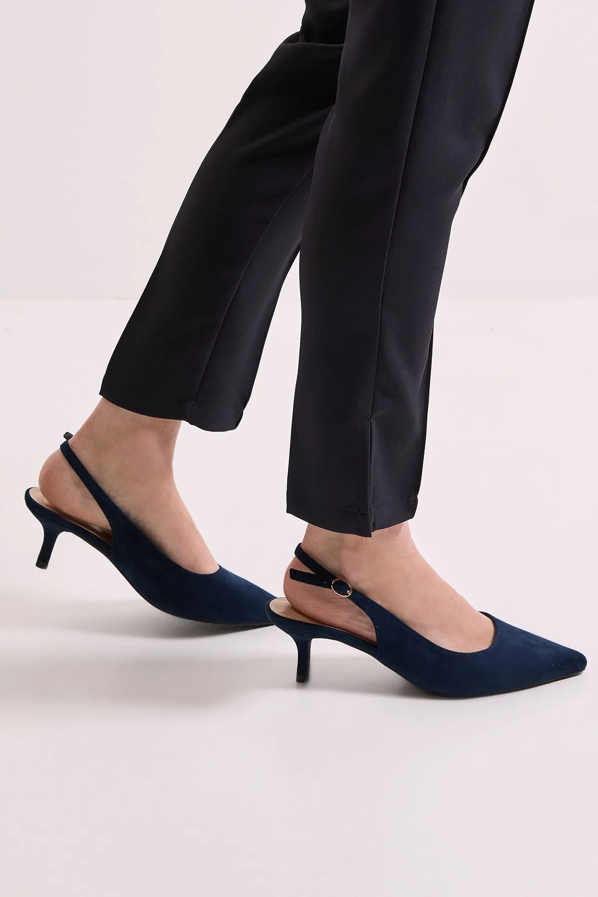 Dova Slingback Kitten Heel Court Shoes