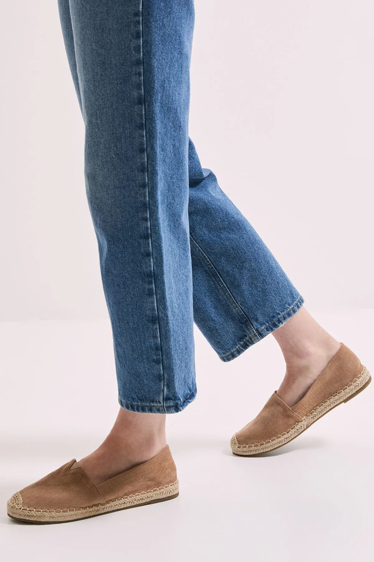 Catarina Faux Suede Espadrille Flat Shoes