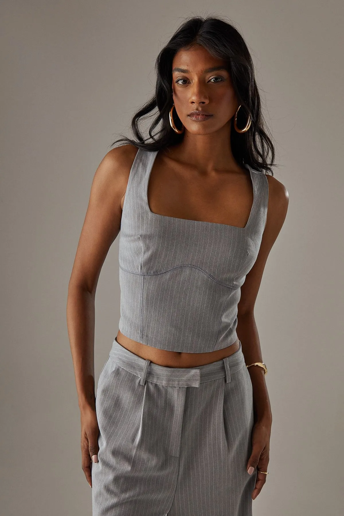 Tailored High Waisted Bermuda Shorts