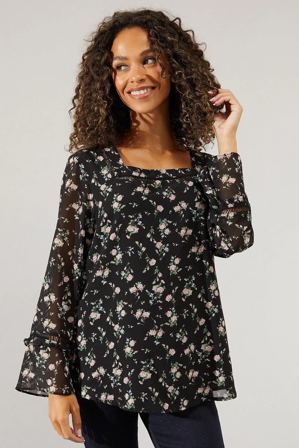 Tall Square Neck Blouse