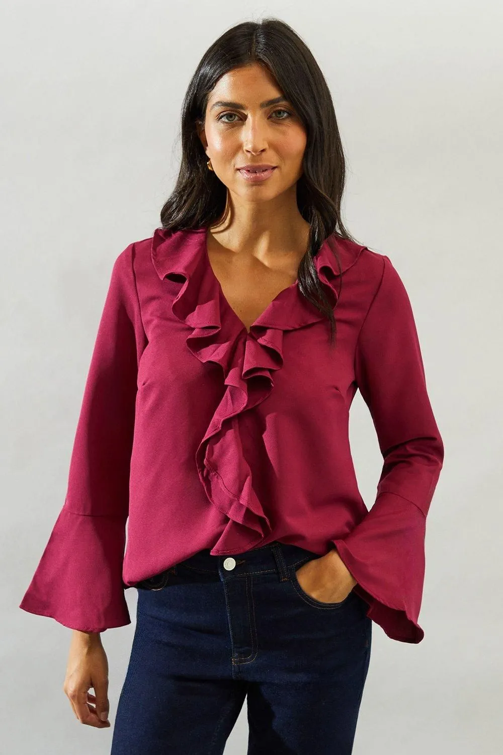 Ruffle Detail Blouse