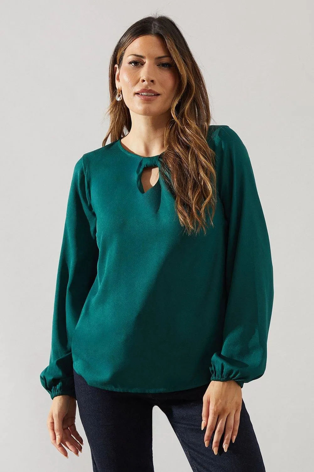 Bow Detail Woven Top