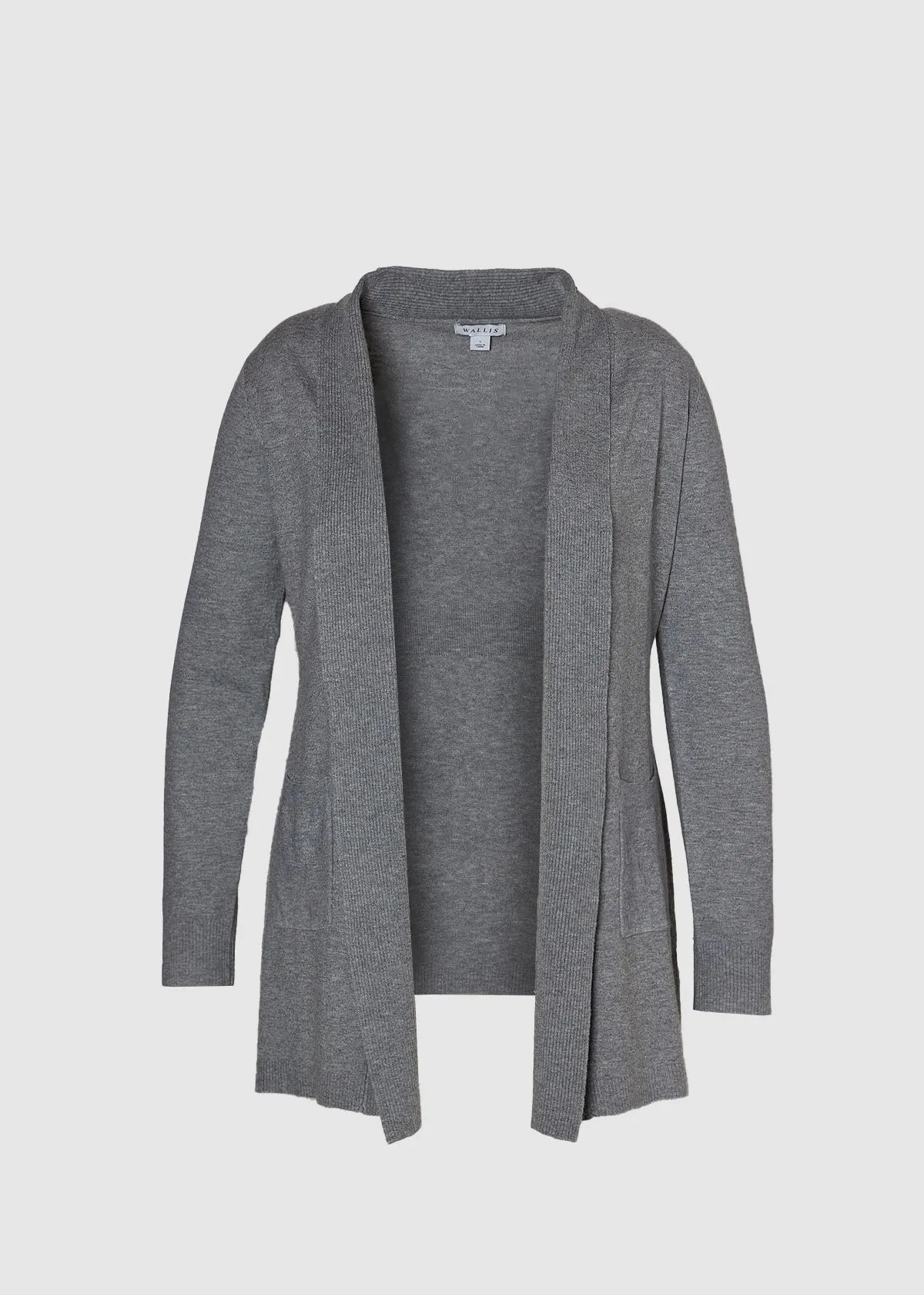 Curve Pocket Detail Longline Cardigan