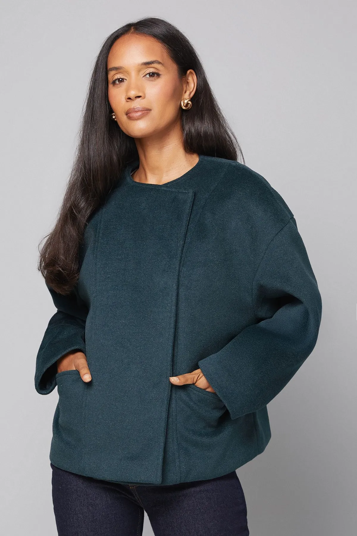 Short One Button Jacket