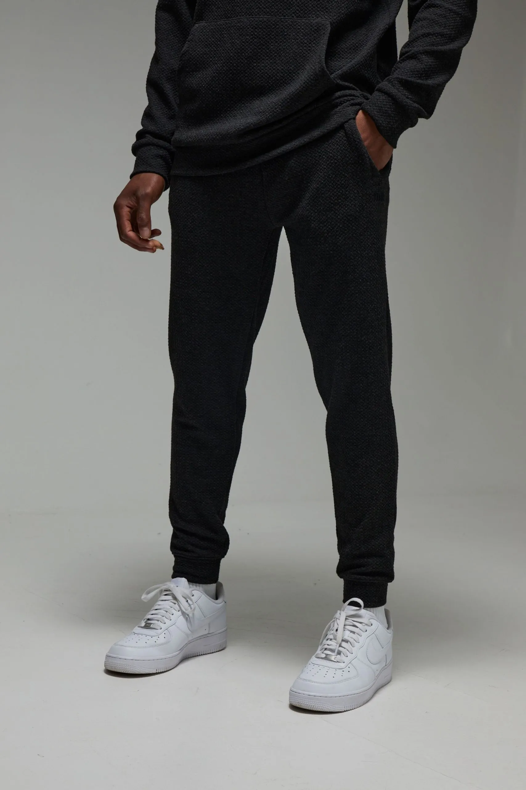 Man Sport Textured Double Knit Jogger