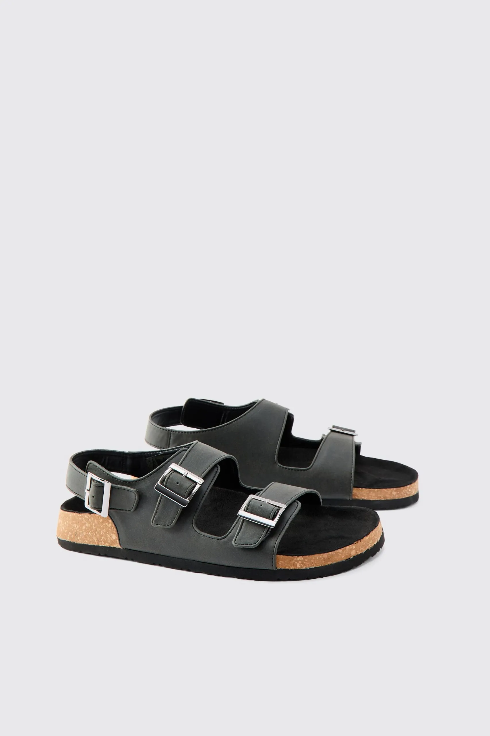 Double Strap Buckle Sandal