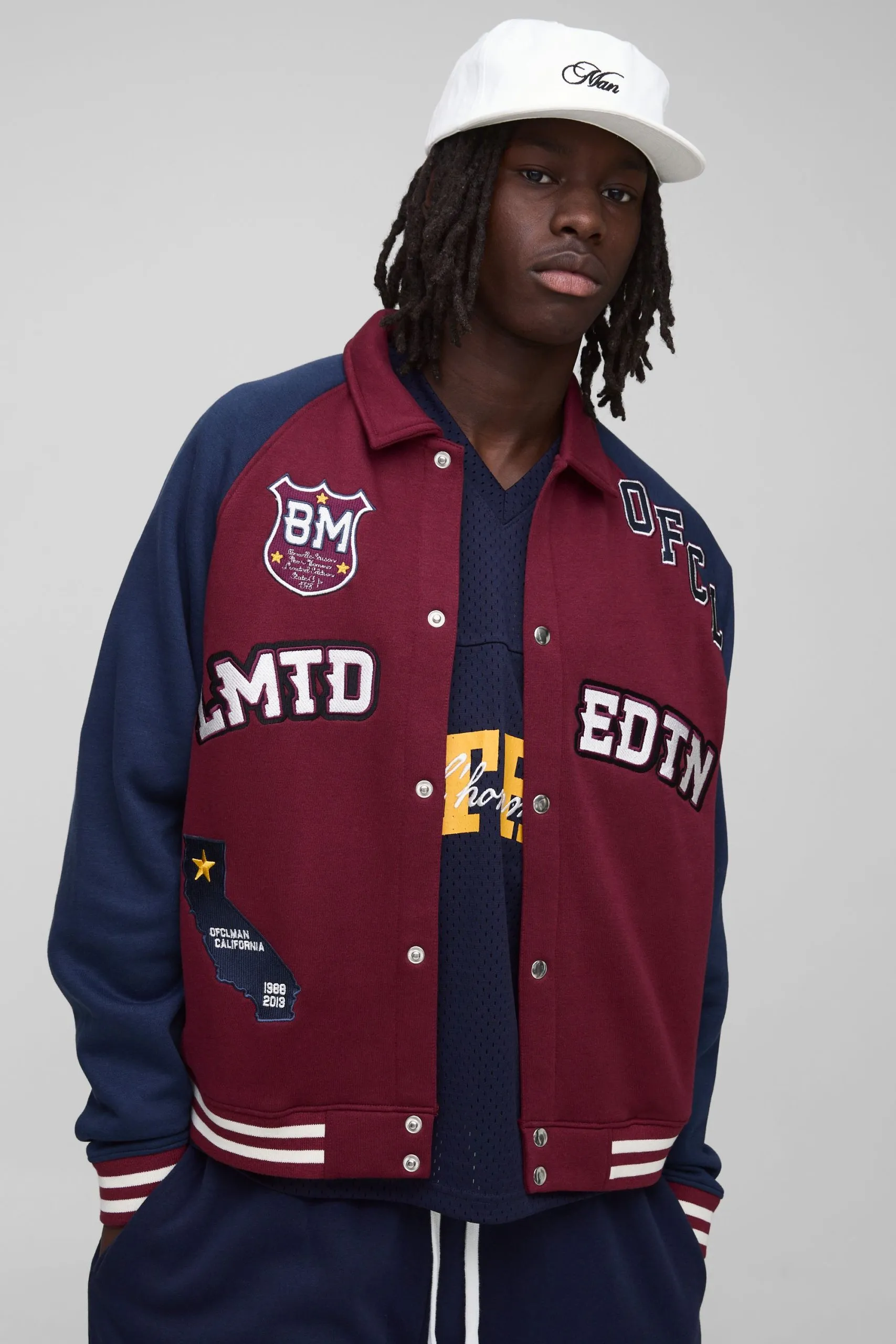 Oversized Boxy Limited Edition Jersey Varsity Jacket