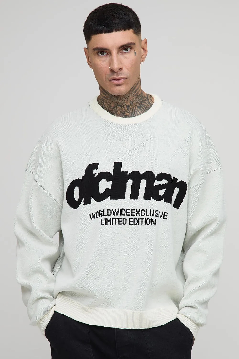 Tall Oversized Boxy Knitted Jumper