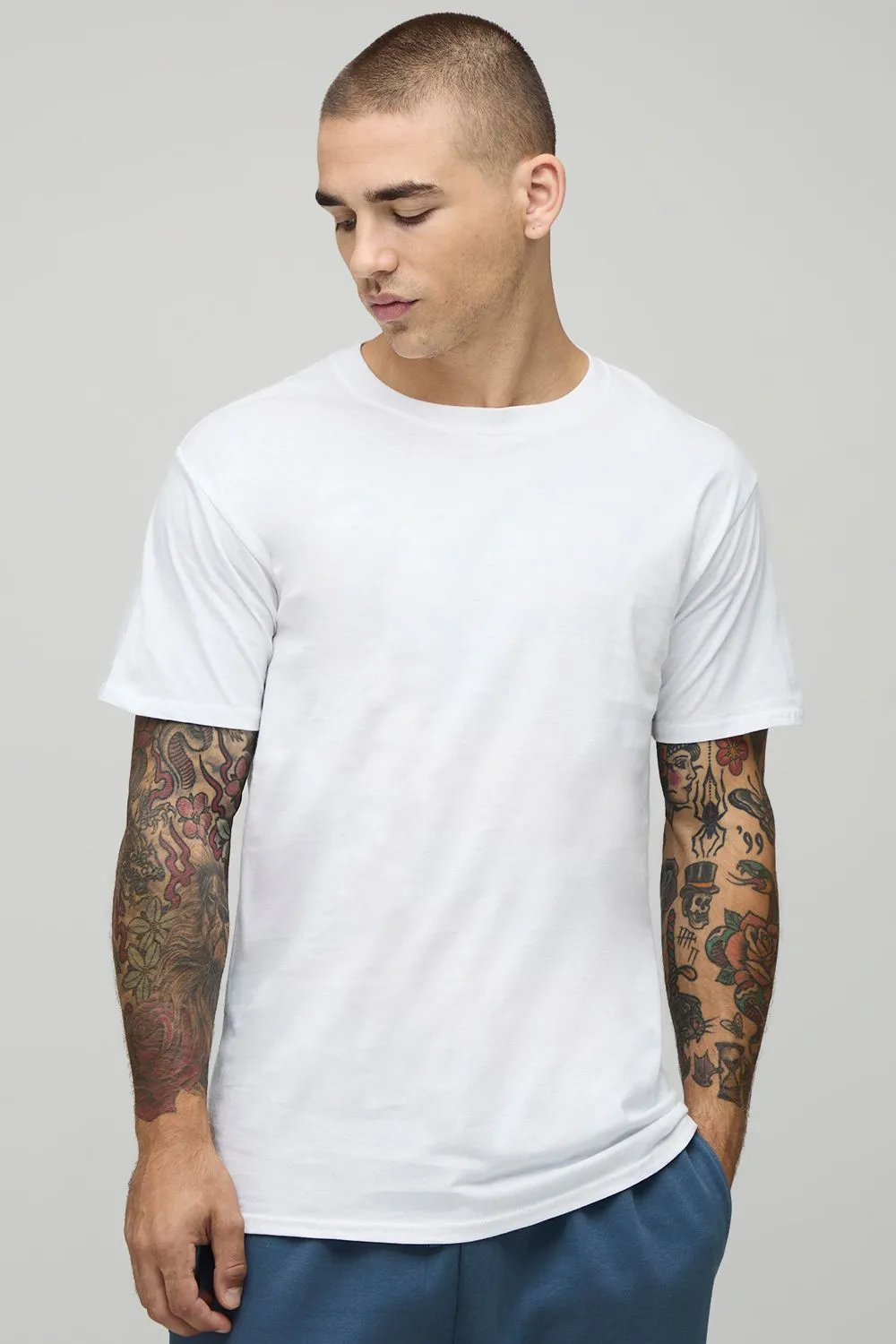 2 Pack Regular Fit Basic Crew Neck T-Shirts
