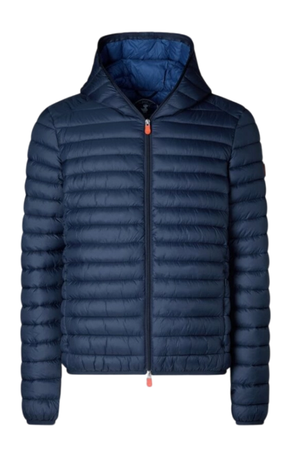Jacket Save The Duck Men Duffy Hooded Jacket Navy Blue