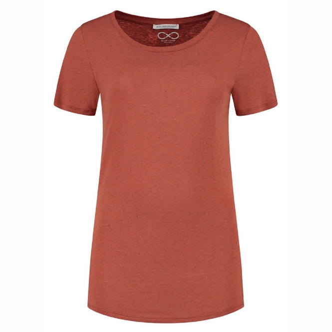 T-Shirt Women's Blue Loop Denimcel Melange Rust