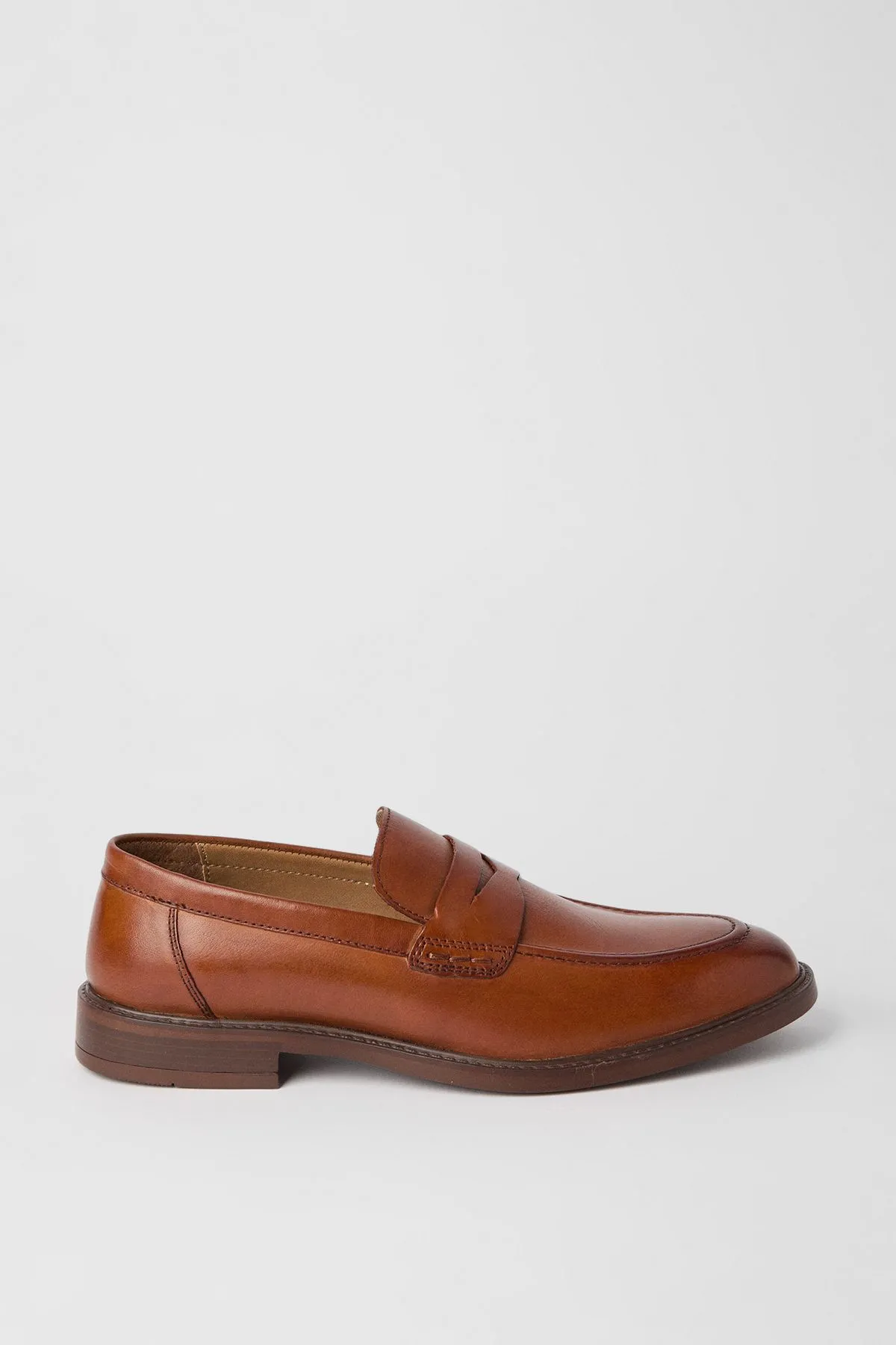 Tan Smart Penny Loafers