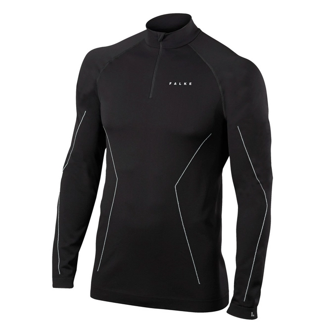 Ski Fleece Falke Men Zip Comfort Black