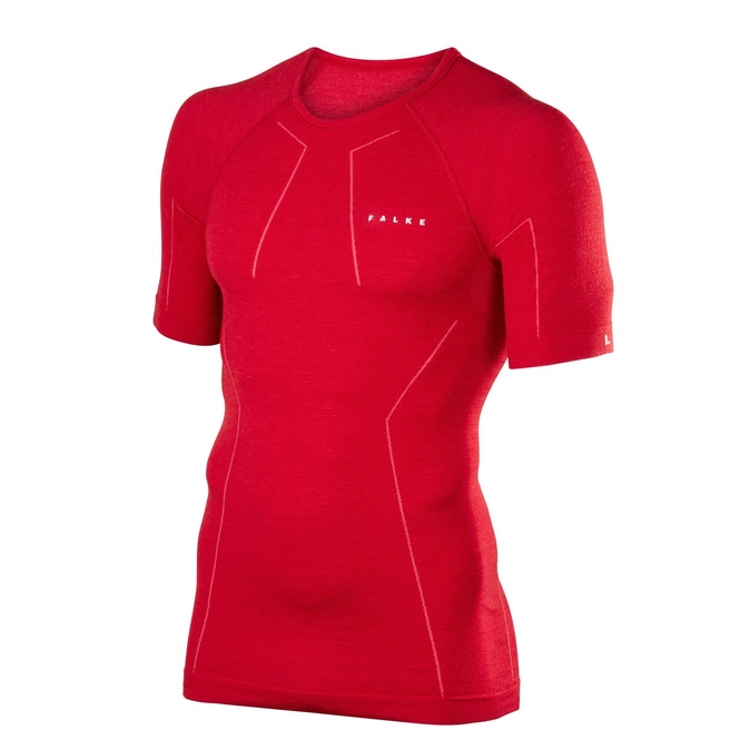 Undershirt Falke Men Comfort Wool-Tech Hot Chili