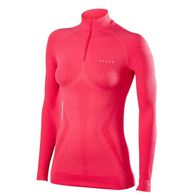 Base Layer Falke Women Zip Tight Fit Rose