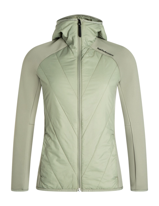 Jacket Peak Performance Women's Insulated Hybrid Hood Limit Green