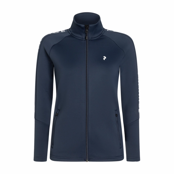 Jacket Peak Performance Women Rider Mid Zip Jacket Blue Shadow 2023