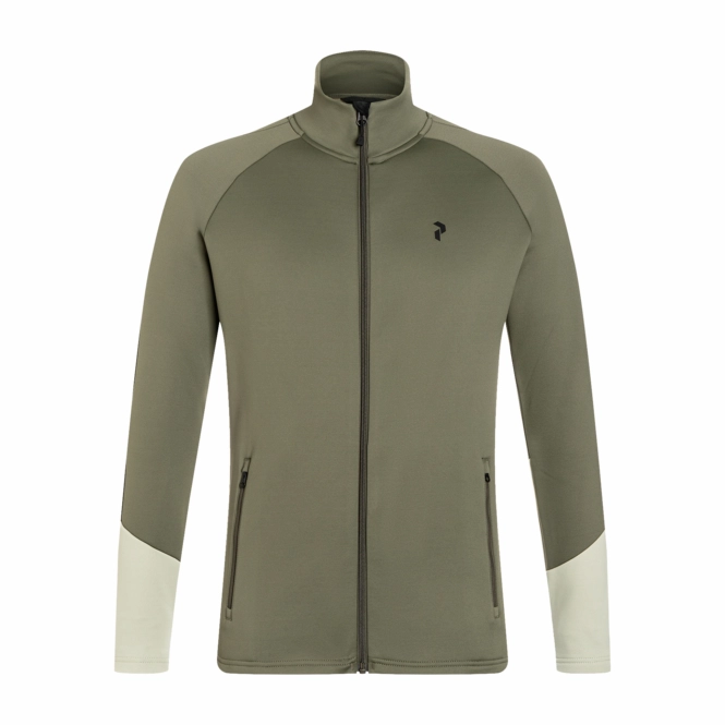 Jacket Peak Performance Men's Rider Mid Zip Jacket Pine Needle Limit