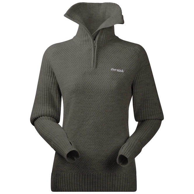 Sweatshirt Bergans Women Ulriken Jumper Green Mud Mel