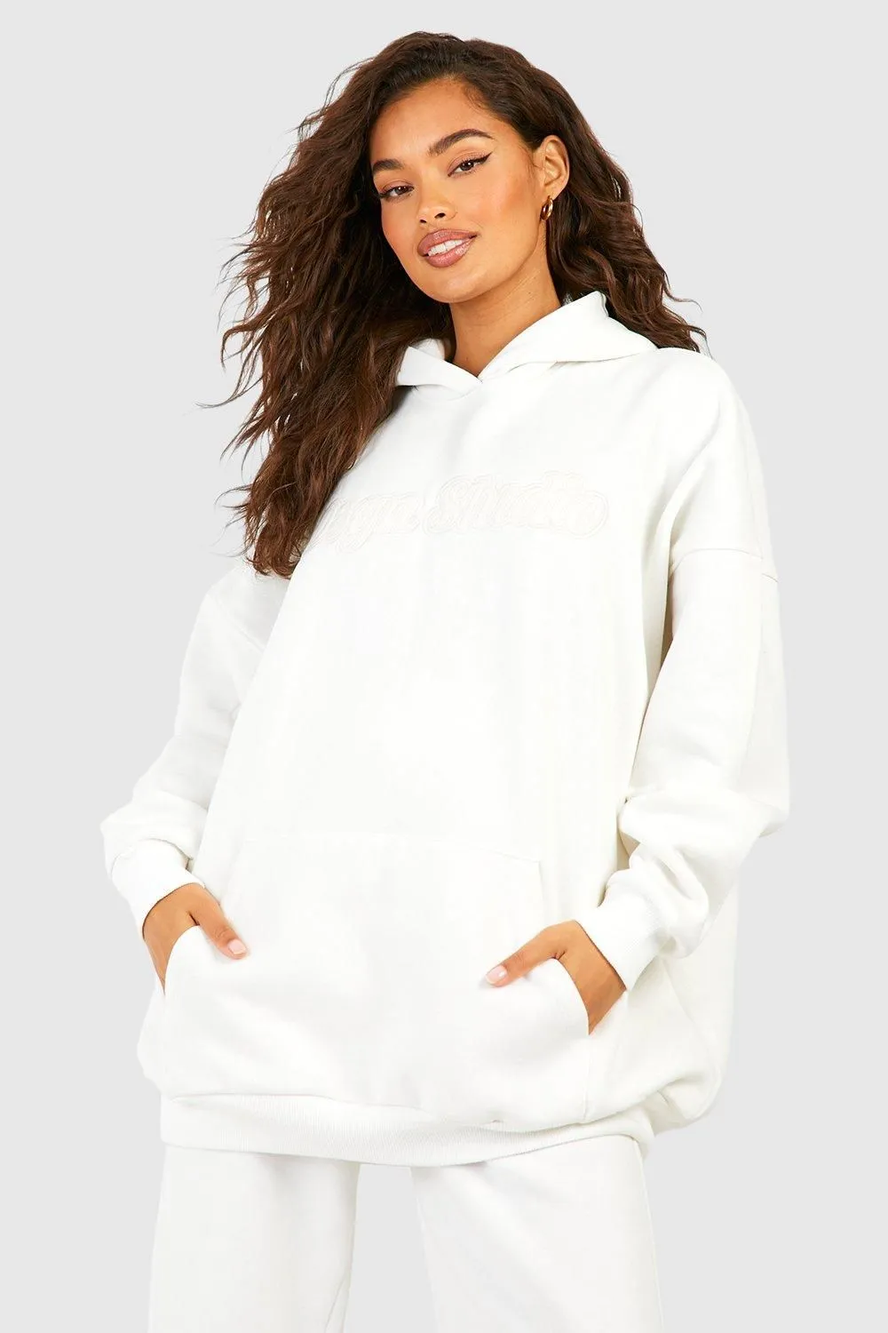 DSGN Studio Applique Twill Oversized Hoodie