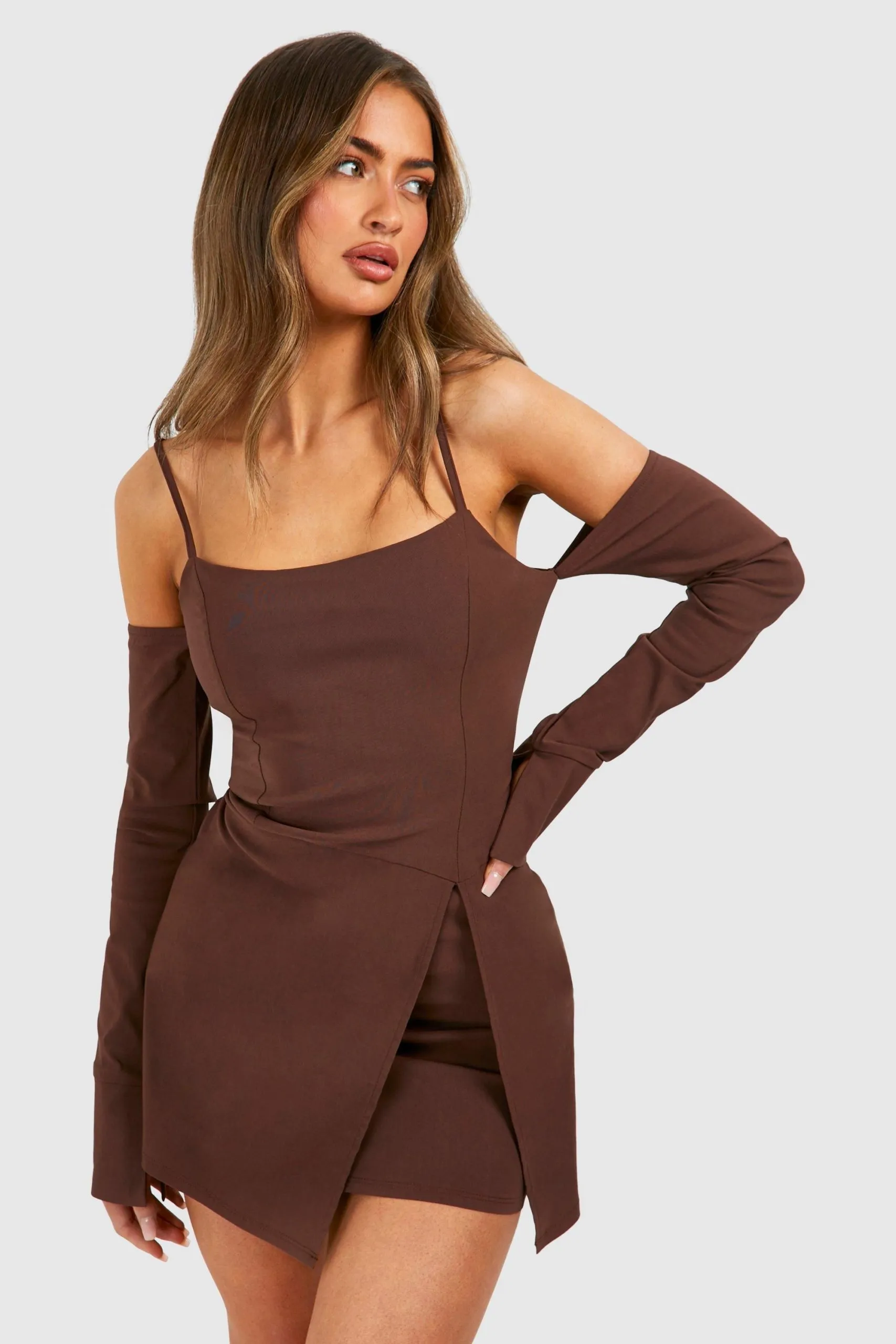 Bengaline Strappy Bodycon Dress