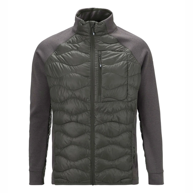 Winter Jacket Peak Performance Men Helium Hybrid Black Olive