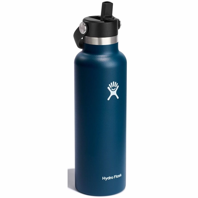Thermal Flask Hydro Flask Standard Flex Straw Cap Indigo 621 ml