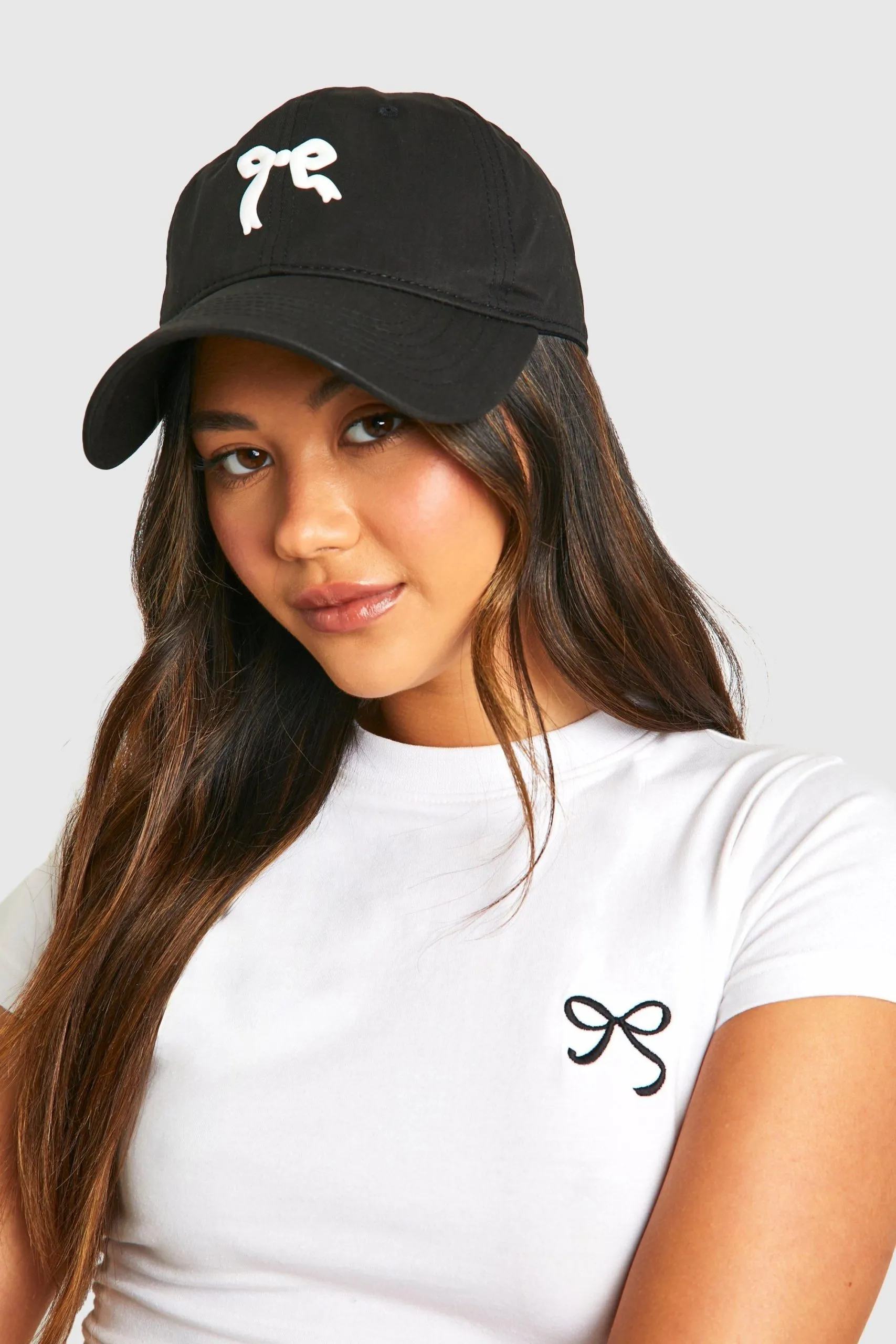 Bow Embroidered Cap