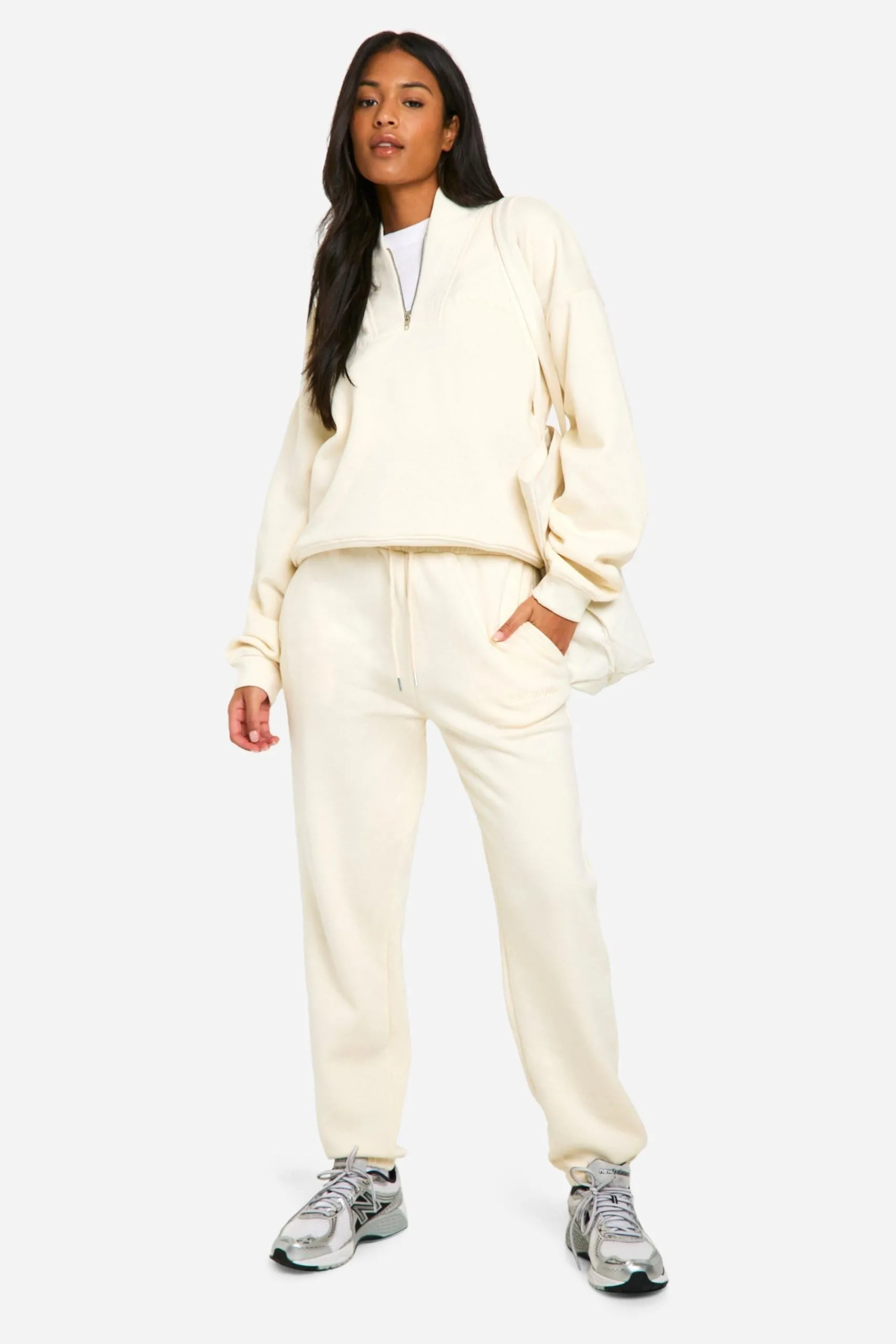 Tall Half Zip Seam Detail Tracksuit