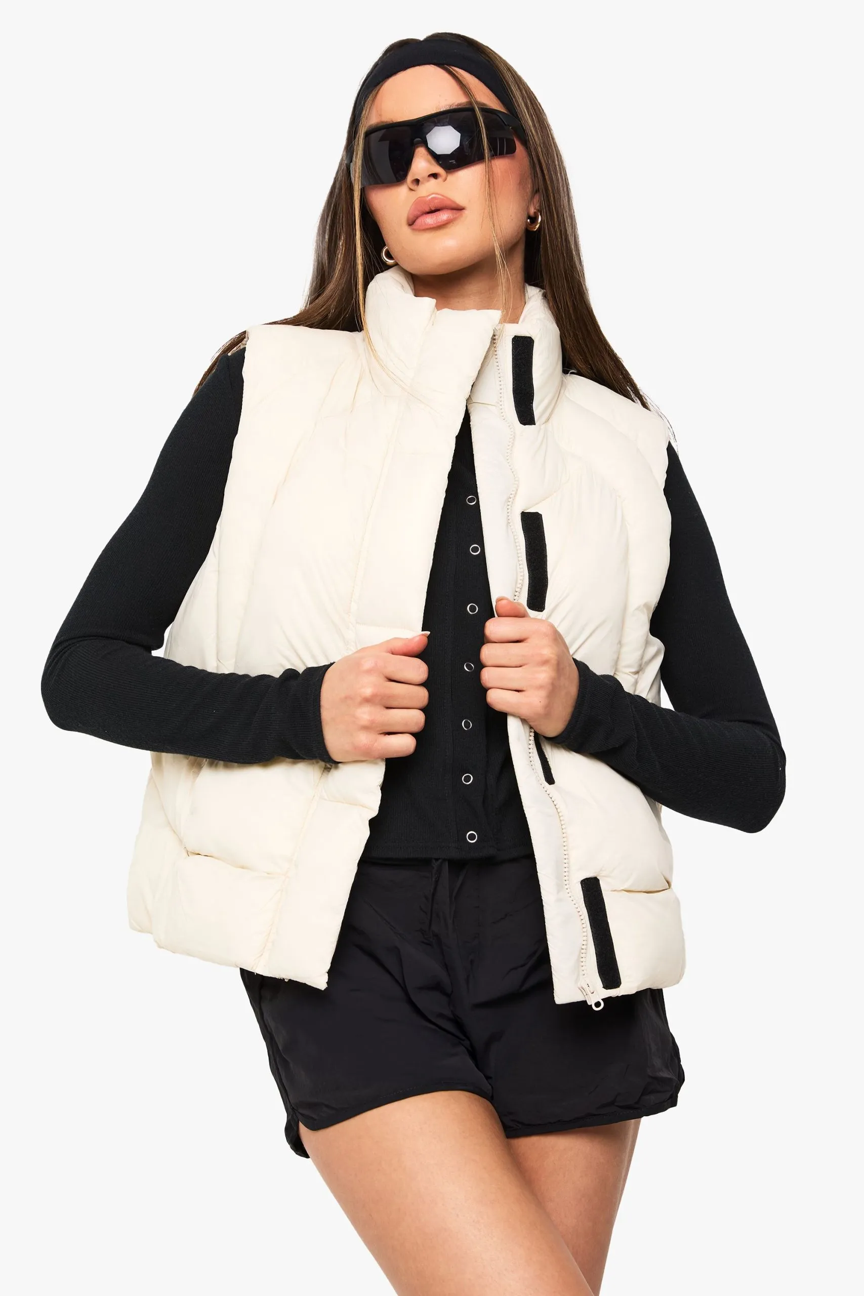 Quilt Detail Puffer Gilet