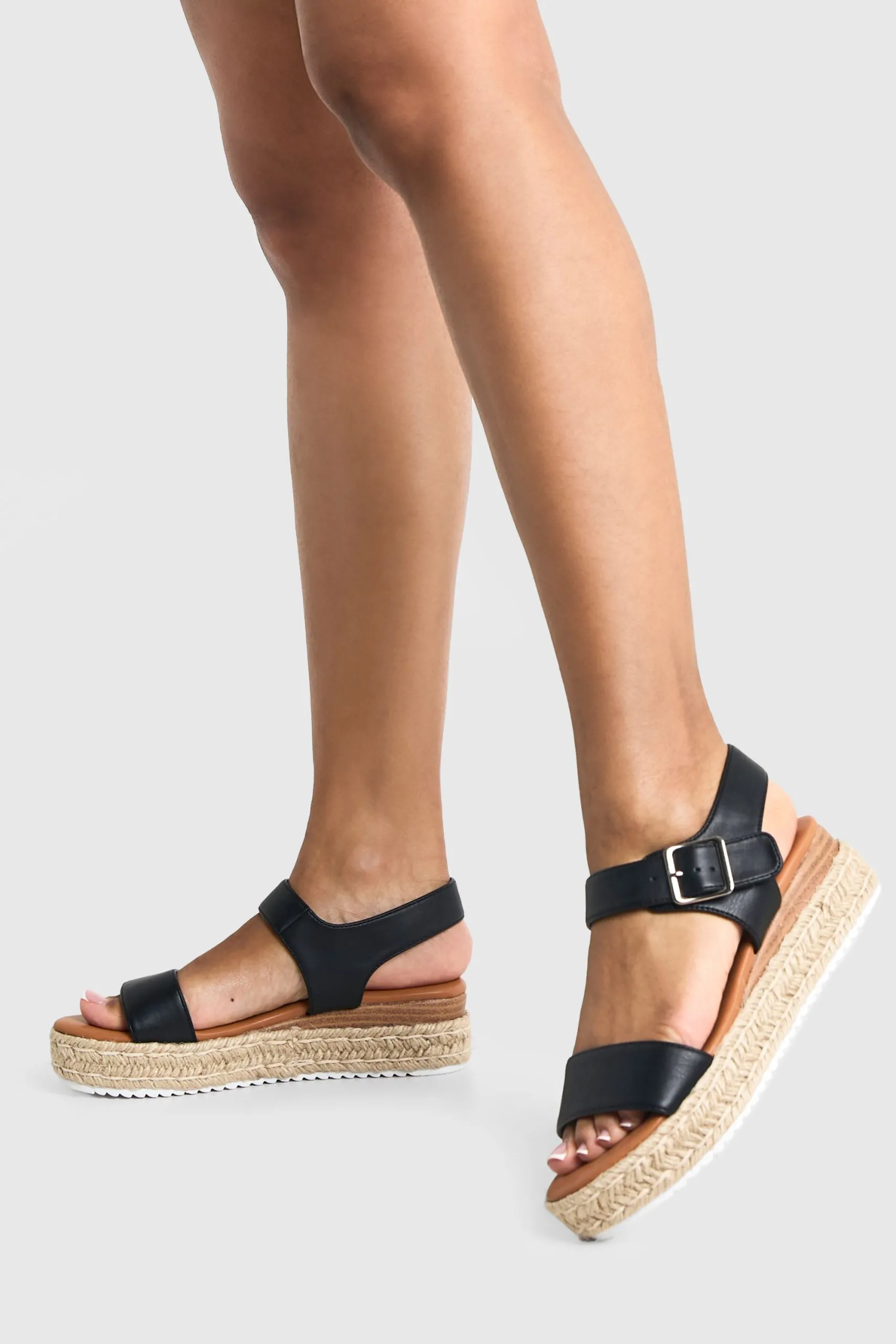 Buckle 2 Part Flatform Sandals