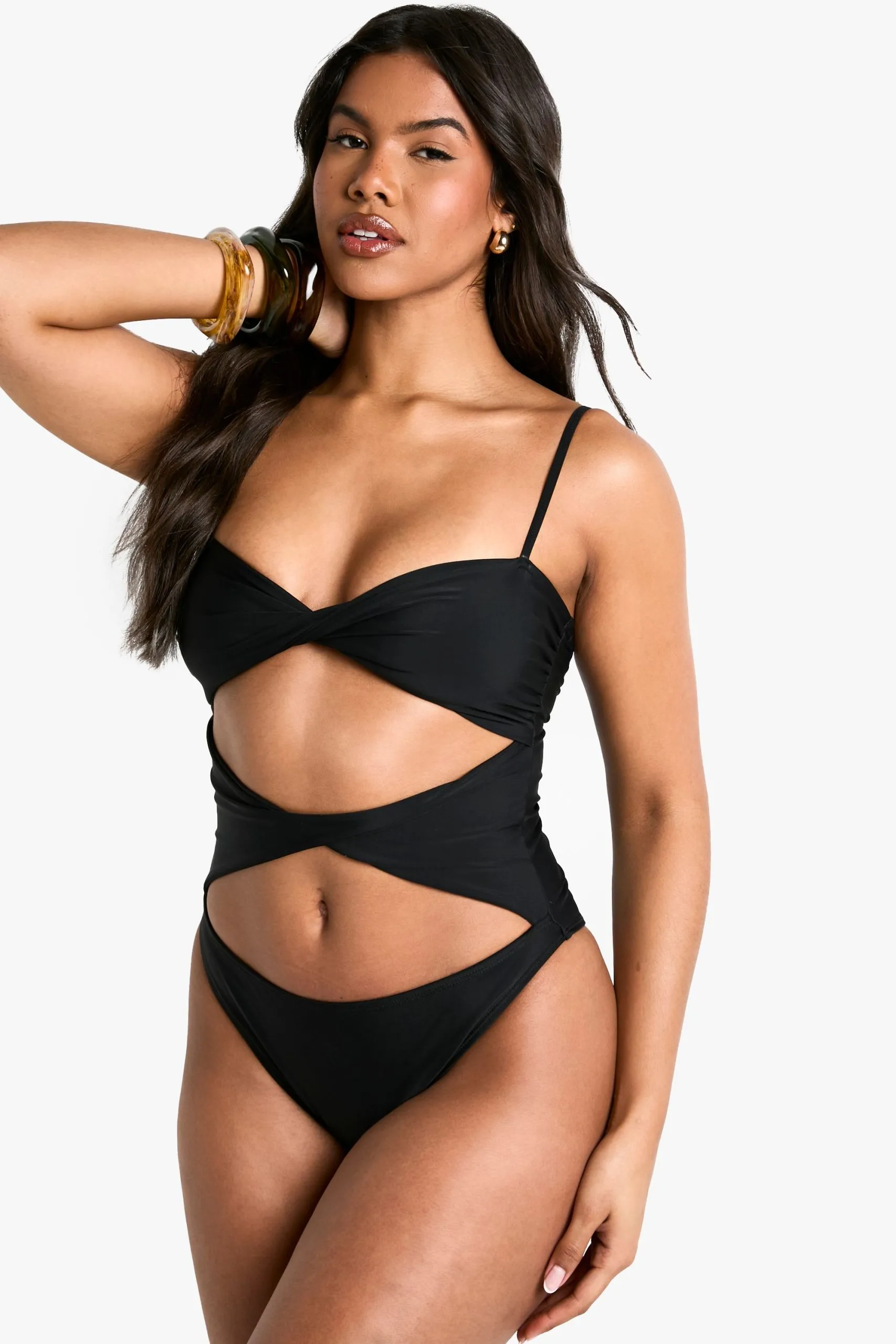 Bandeau Cutout Swimsuit