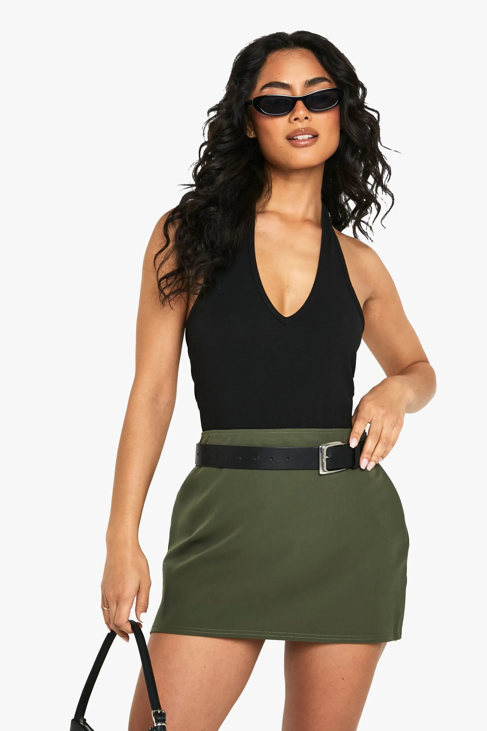 Basic Woven Mini Skirt