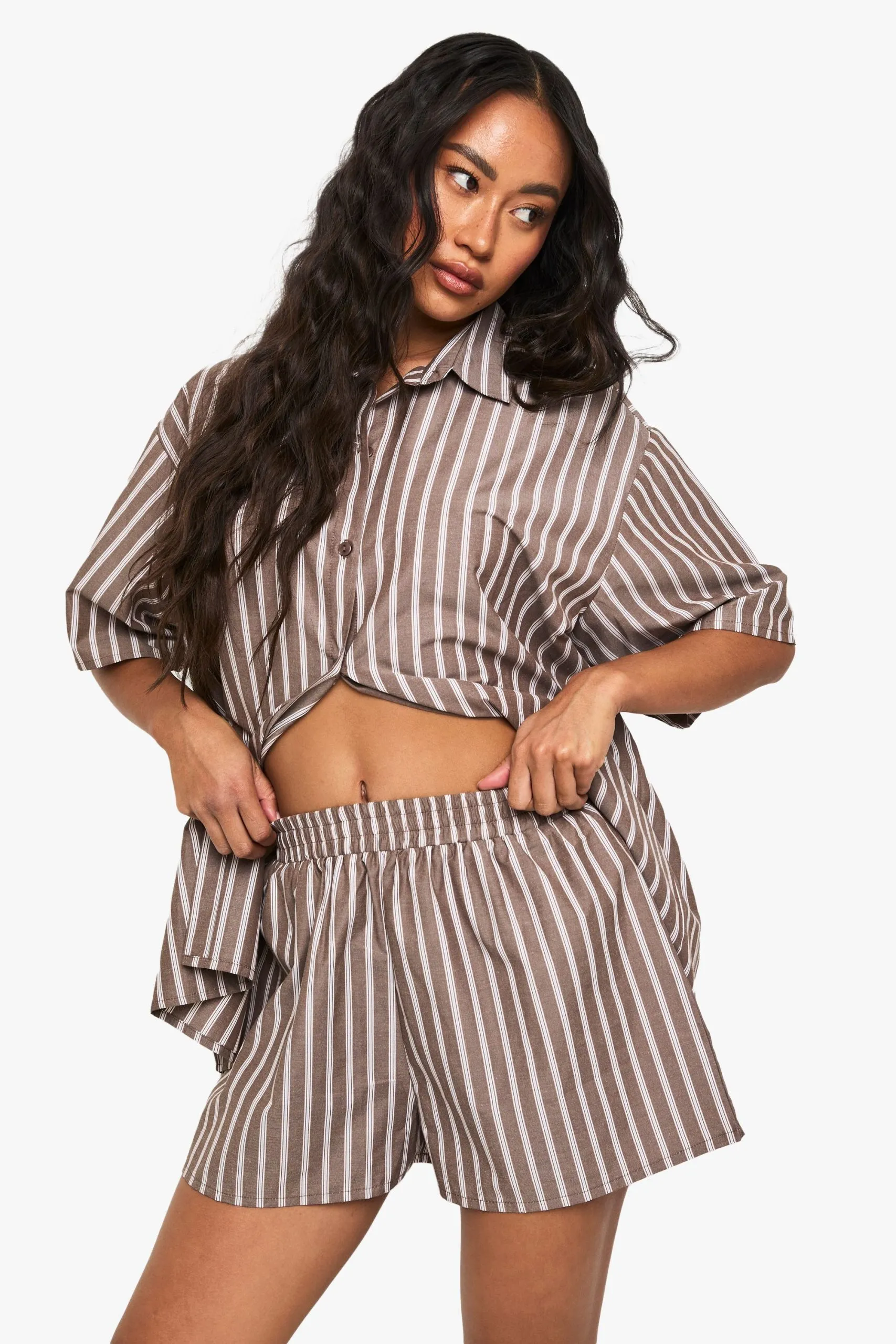 Cotton Tonal Stripe Pyjama Short