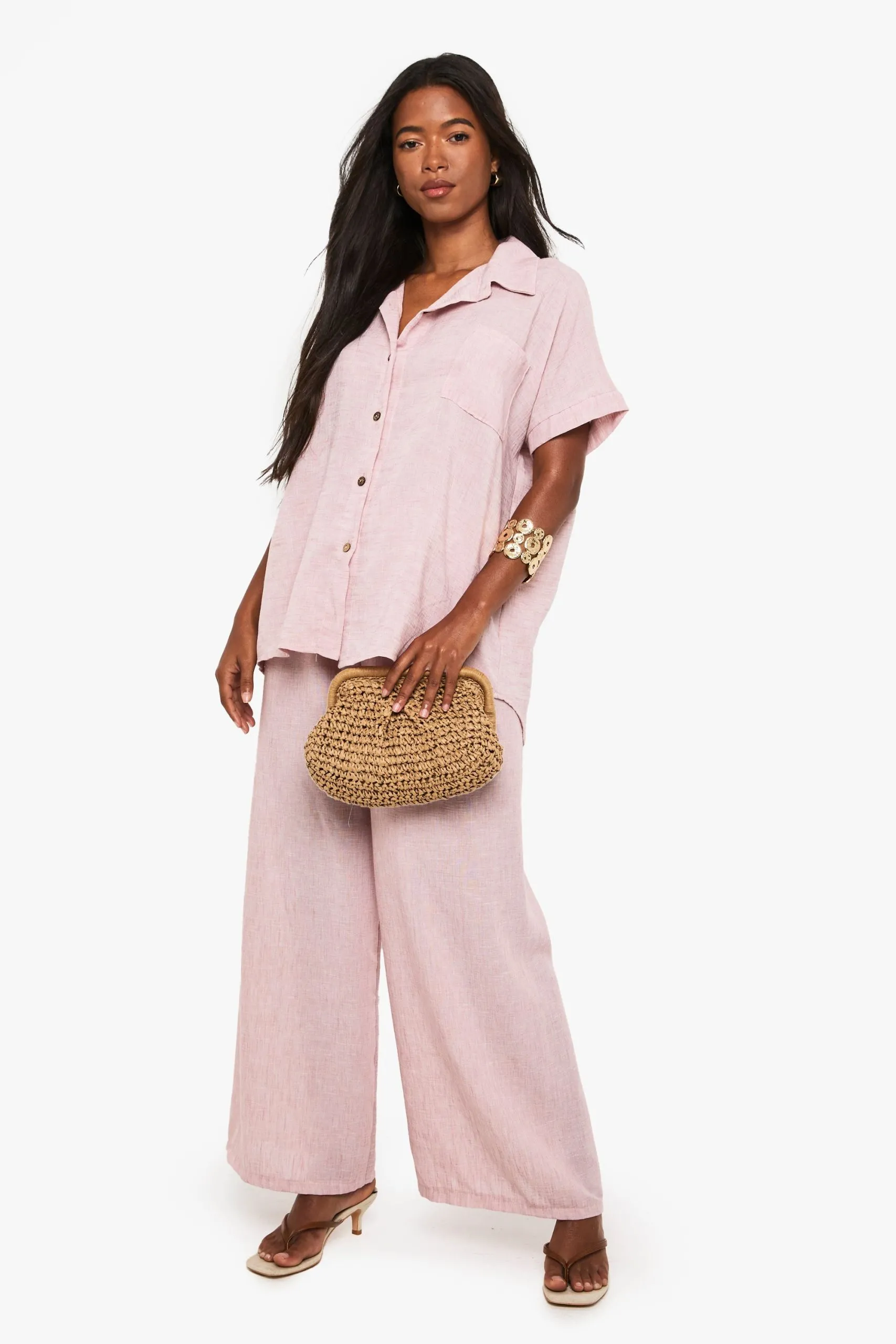 Woven Short Sleeve Shirt & Trouser Co-ord