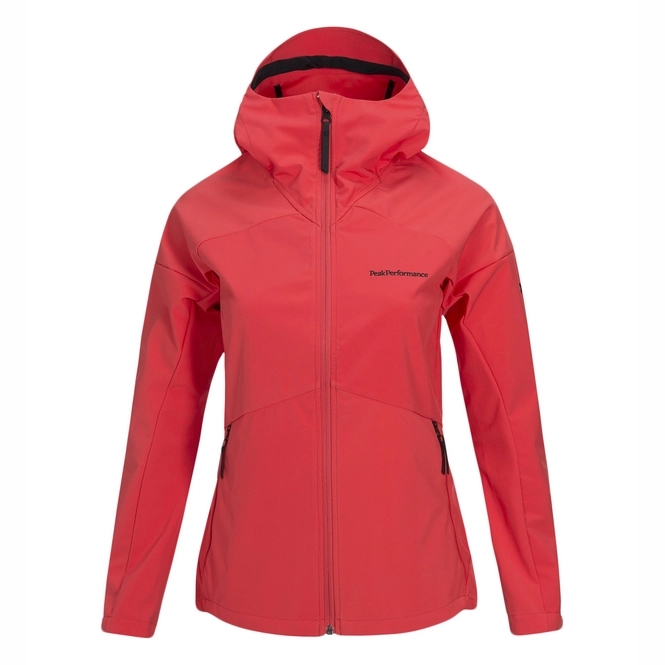 Jas Peak Performance Women Adventure Hooded Jacket Pink Flow