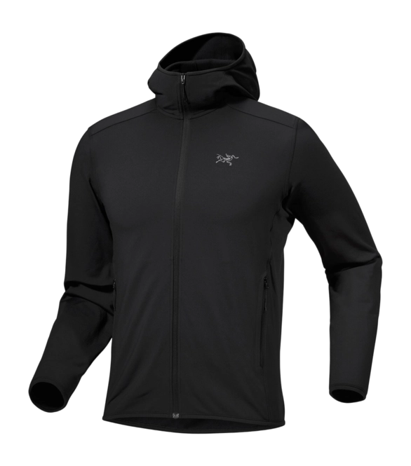 Sweatshirt Zip Arcteryx Men Kyanite Lightweight Hoody Black