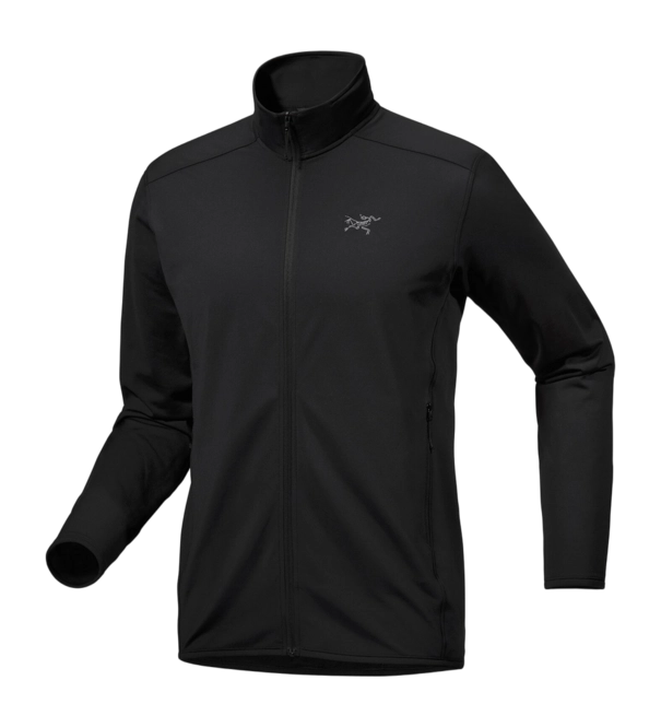 Zip Sweatshirt Arcteryx Men Kyanite Lightweight Jacket Black