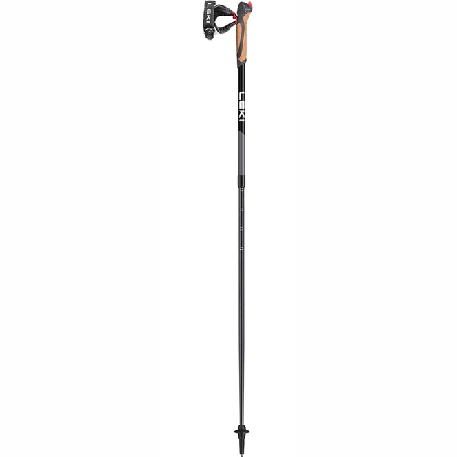 Trekking Pole Leki Spin Black Silver Grey White 100/130 cm