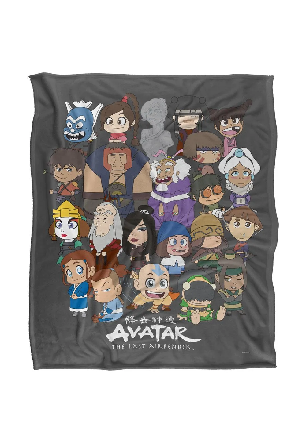 Avatar The Last Airbender Chibi Group Silky Touch Super Soft Throw Blanket 152 X 127 cm