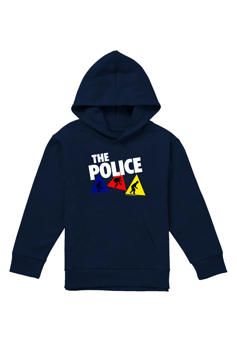 The Police Dancing Triangles Youth Kids Pull-Over Hoodie, Navy