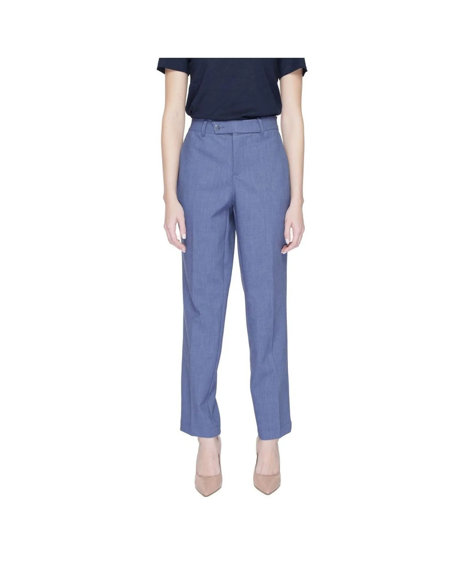 Straight Leg Trousers- Blue Jeans
