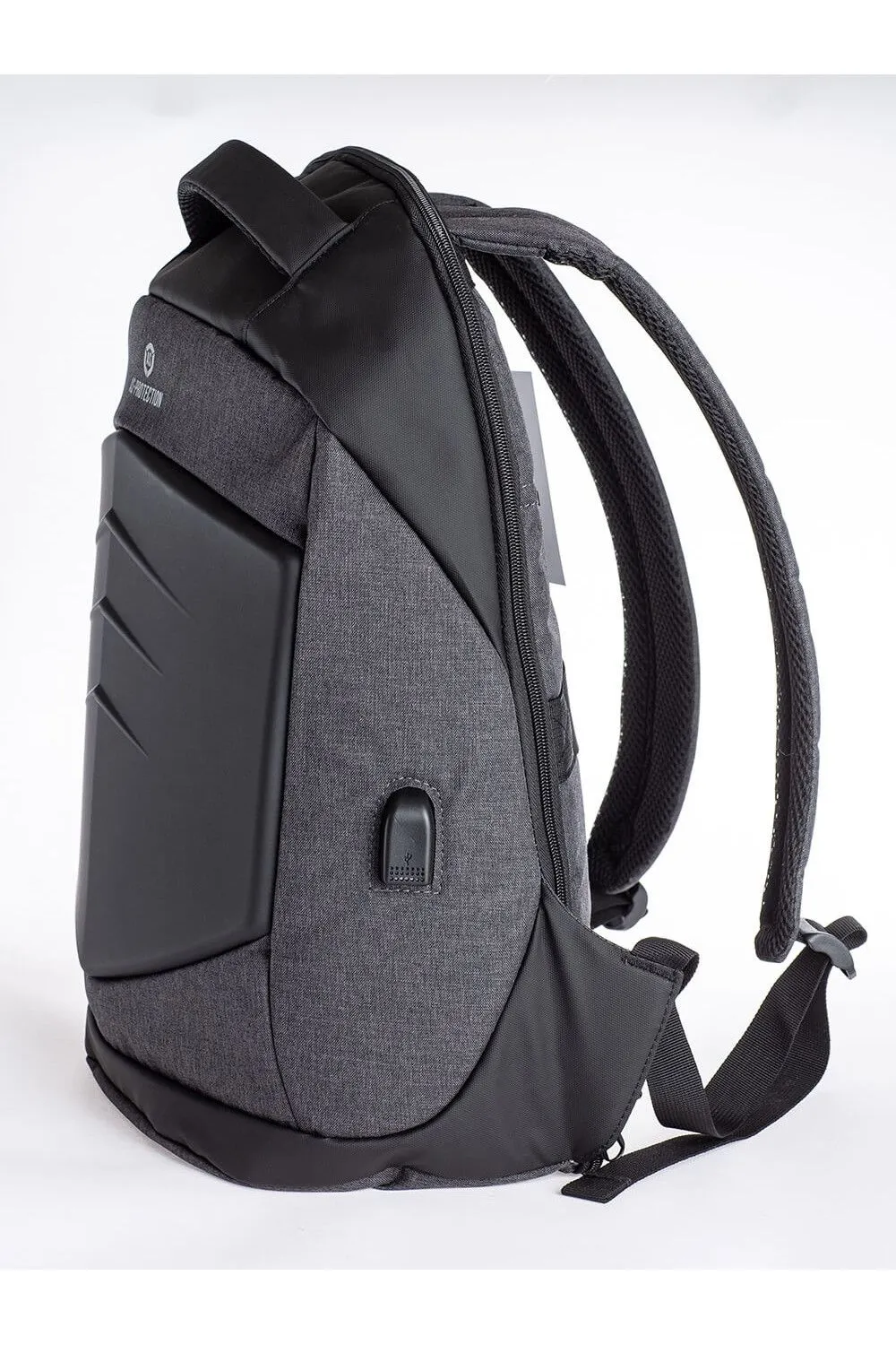 ‘AS-Protection’ Classic Laptop Backpack Shockproof Anti Theft Zip 15.6” Laptops USB Charging