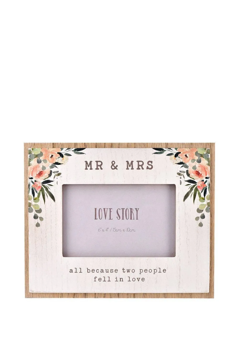 MDF Photo Frame 6" x 4" "Mr & Mrs"