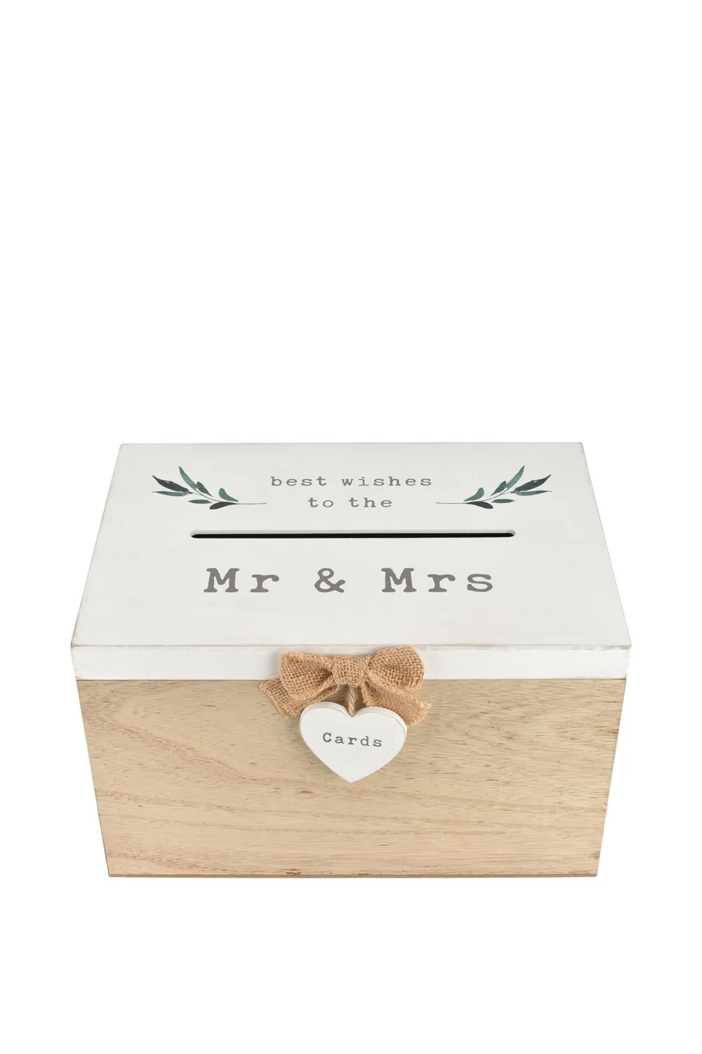 MDF Card Box "Best Wishes To The Mr & Mrs"